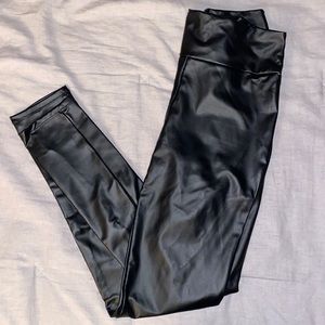 Faux leather leggings barely worn